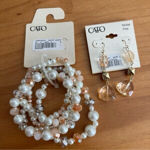 NWT Cato Jewelry Bundle Bracelets and Earrings